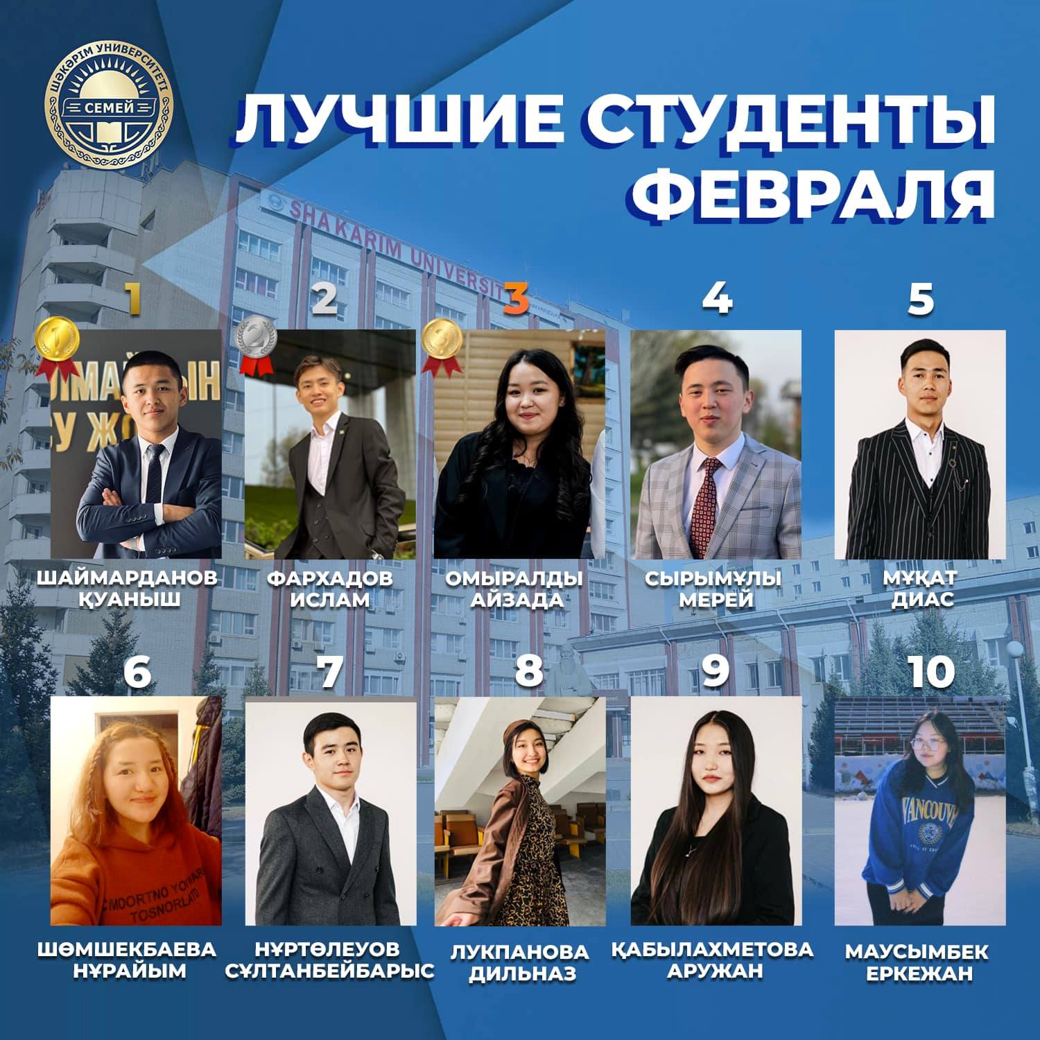 ТОП-10 ЛУЧШИХ СТУДЕНТОВ ФЕВРАЛЯ!