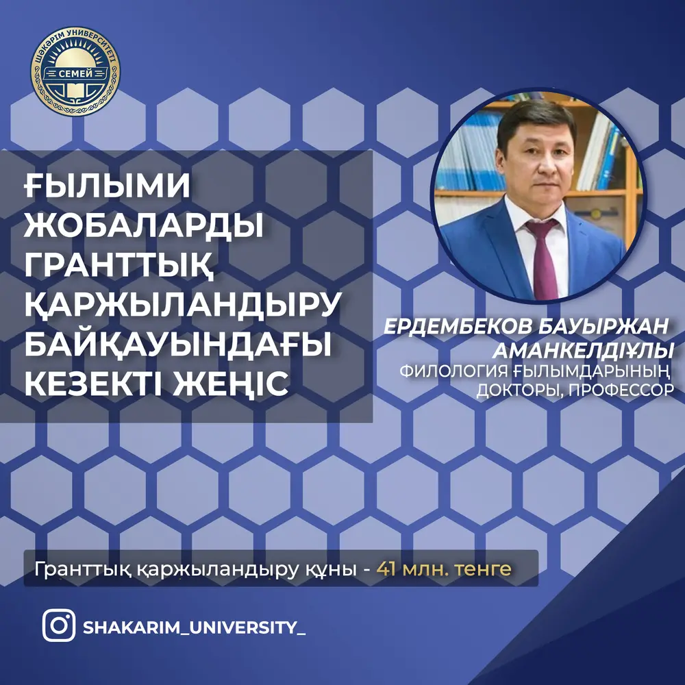 ПОБЕДА В КОНКУРСЕ ГРАНТОВОГО ФИНАНСИРОВАНИЯ НАУЧНЫХ ПРОЕКТОВ!